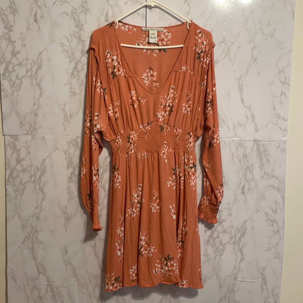 Long sleeve floral dress